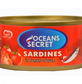 Oceans Secret Sardines In Tomato Sauce   Tin  180 grams